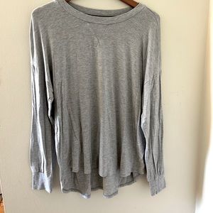 Gray Lucky Brand long sleeve T-shirt